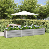 Fioriera Grigio chiaro 290 x 50 x 45 cm Acciaio zincato