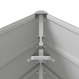 Fioriera Grigio chiaro 195 x 100 x 75 cm Acciaio zincato