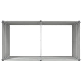 Fioriera Grigio chiaro 195 x 100 x 75 cm Acciaio zincato
