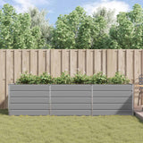 Fioriera Grigio chiaro 290 x 100 x 75 cm Acciaio zincato