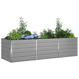 Fioriera Grigio chiaro 290 x 100 x 75 cm Acciaio zincato