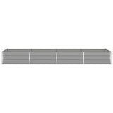 Fioriera Grigio chiaro 385 x 100 x 45 cm Acciaio zincato