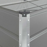 Fioriera Grigio chiaro 385 x 100 x 75 cm Acciaio zincato