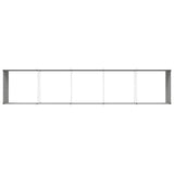 Fioriera Grigio chiaro 480 x 100 x 45 cm Acciaio zincato