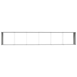 Fioriera Grigio chiaro 580 x 100 x 45 cm Acciaio zincato