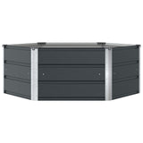 Fioriera Antracite 129 x 129 x 45 cm Acciaio