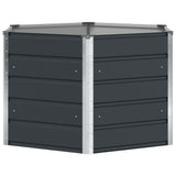 Fioriera Antracite 129 x 129 x 75 cm Acciaio