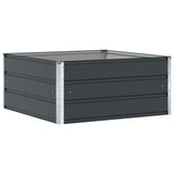 Fioriera Antracite 100 x 100 x 45 cm Acciaio