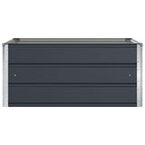 Fioriera Antracite 100 x 100 x 45 cm Acciaio