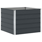 Fioriera Antracite 100 x 100 x 75 cm Acciaio
