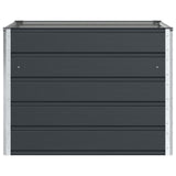 Fioriera Antracite 100 x 100 x 75 cm Acciaio