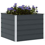 Fioriera Antracite 100 x 100 x 75 cm Acciaio