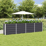 Fioriera Antracite 320 x 40 x 75 cm Acciaio