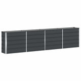 Fioriera Antracite 320 x 40 x 75 cm Acciaio