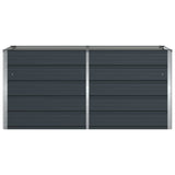 Fioriera Antracite 160 x 80 x 75 cm Acciaio