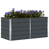 Fioriera Antracite 160 x 80 x 75 cm Acciaio