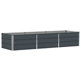 Fioriera Antracite 240 x 80 x 45 cm Acciaio