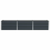 Fioriera Antracite 240 x 80 x 45 cm Acciaio