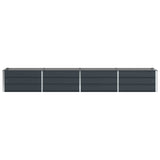 Fioriera Antracite 320 x 80 x 45 cm Acciaio