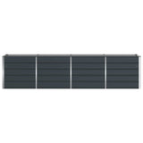 Fioriera Antracite 320 x 80 x 75 cm Acciaio