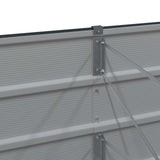 Fioriera Antracite 480 x 80 x 45 cm Acciaio