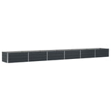 Fioriera Antracite 600 x 80 x 45 cm Acciaio