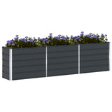 Fioriera Antracite 290 x 50 x 75 cm Acciaio zincato