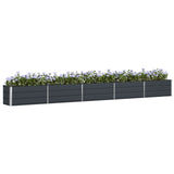Fioriera Antracite 480 x 50 x 45 cm Acciaio zincato