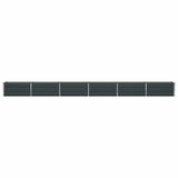 Fioriera Antracite 580 x 50 x 45 cm Acciaio zincato
