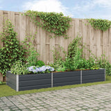 Fioriera Antracite 290 x 100 x 45 cm Acciaio zincato