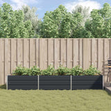 Fioriera Antracite 290 x 100 x 45 cm Acciaio zincato