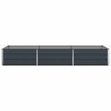 Fioriera Antracite 290 x 100 x 45 cm Acciaio zincato