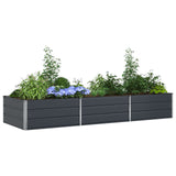 Fioriera Antracite 290 x 100 x 45 cm Acciaio zincato