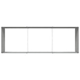 Fioriera Antracite 290 x 100 x 45 cm Acciaio zincato