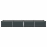 Fioriera Antracite 385 x 100 x 45 cm Acciaio zincato