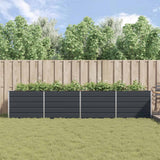 Fioriera Antracite 385 x 100 x 75 cm Acciaio zincato