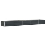 Fioriera Antracite 480 x 100 x 45 cm Acciaio zincato