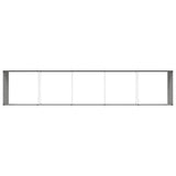 Fioriera Antracite 480 x 100 x 45 cm Acciaio zincato