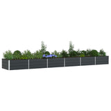Fioriera Antracite 580 x 100 x 45 cm Acciaio zincato