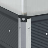 Fioriera Antracite 100 x 100 x 77 cm Acciaio zincato
