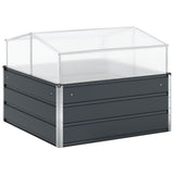 Fioriera Antracite 100 x 100 x 77 cm Acciaio zincato