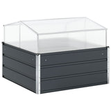 Fioriera Antracite 100 x 100 x 77 cm Acciaio zincato