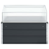Fioriera Antracite 100 x 100 x 77 cm Acciaio zincato
