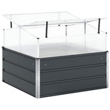 Fioriera Antracite 100 x 100 x 77 cm Acciaio zincato