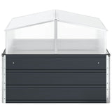 Fioriera Antracite 100 x 100 x 77 cm Acciaio zincato