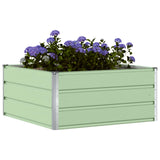 Fioriera Verde Pastello 100 x 100 x 45 cm Acciaio