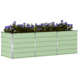 Fioriera Verde 240 x 80 x 75 cm Acciaio