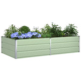 Fioriera Verde Pastello 195 x 100 x 45 cm Acciaio zincato