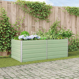 Fioriera Verde Pastello 195 x 100 x 75 cm Acciaio zincato