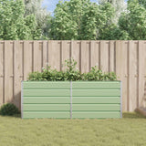 Fioriera Verde Pastello 195 x 100 x 75 cm Acciaio zincato